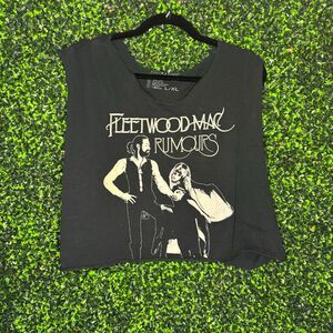 Fleetwood Mac cropped sleeveless tshirt